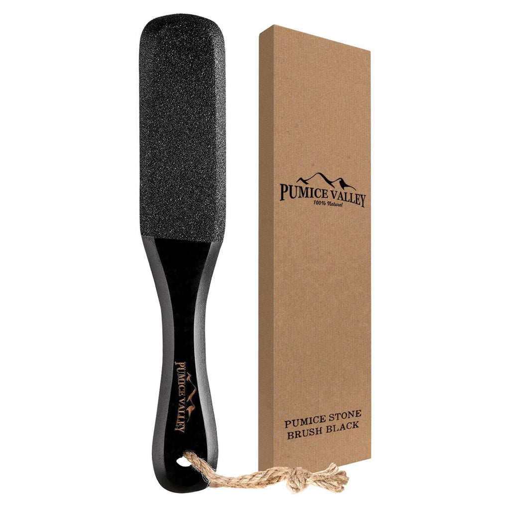 [Australia] - Pumice Stone Foot Scrubber - Pedicure Foot File with Handle for Dry Dead Skin - Callus Remover for Feet - Foot Scraper - Exfoliating Brush for Heels, Elbows, Hands 