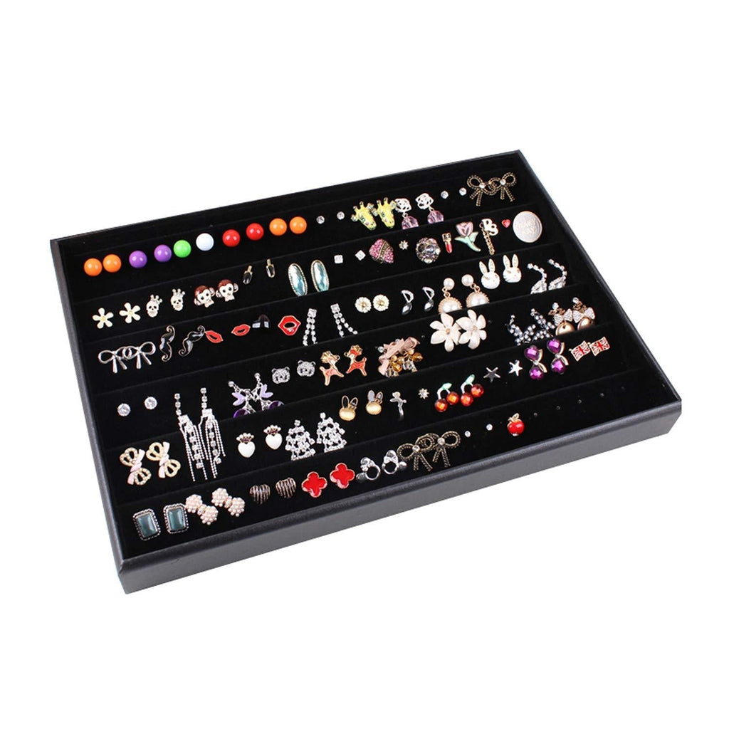 [Australia] - HOMANDA Black Velvet 120 Holes Earring Jewelry Display Showcase Organizer Holder 
