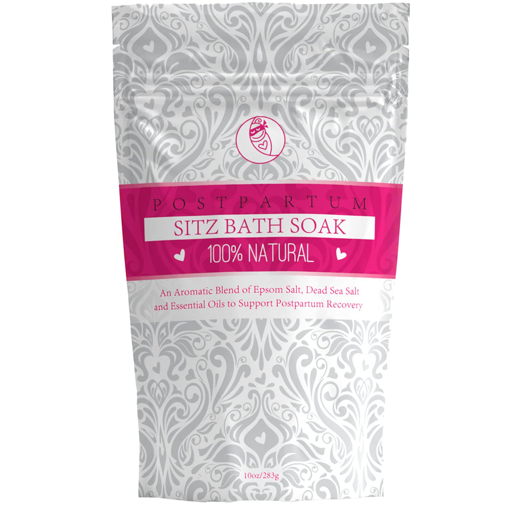 [Australia] - Ninja Mama Sitz Bath Soak Postpartum Relief After Birth Tears and Hemorrhoids. All Natural Dead Sea and Epsom Salts Blend with Essential Oils.Post Partum. Enough for 10 Over The Toilet Sitz Baths 