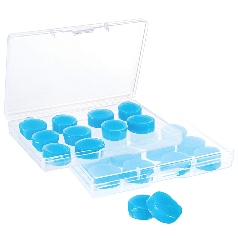 [Australia] - 12 Pair Moldable Ear Plugs Silicone - Wax Ear Plugs for Sleeping in 2 Storage Cases - Molded Ear Plugs Noise Cancelling Sound Blocking Reusable for Snoring Swimming Noise Reduction Concerts 29dB 