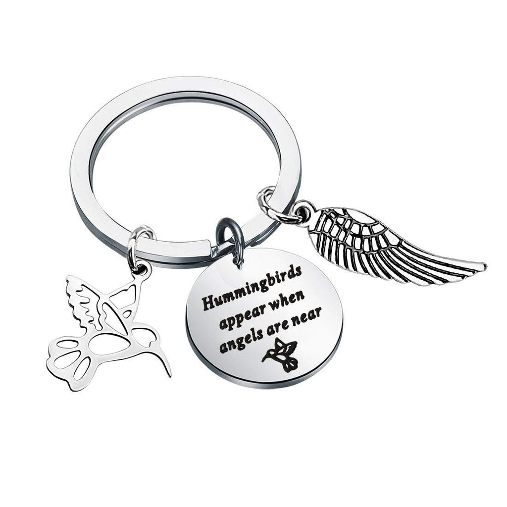 [Australia] - Gzrlyf Hummingbird Keychain Hummingbirds Appear When Angels are Near Hummingbird Memorial Gifts for Loss of Loved One 