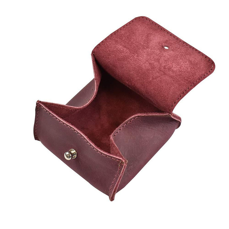 [Australia] - Hide & Drink, Leather Jewelry Pouch, Mini Travel Size Box, Rings & Precious Articles Storage Organizer, Groom & Bridesmaid Wedding Gifts, Handmade :: Sangria 
