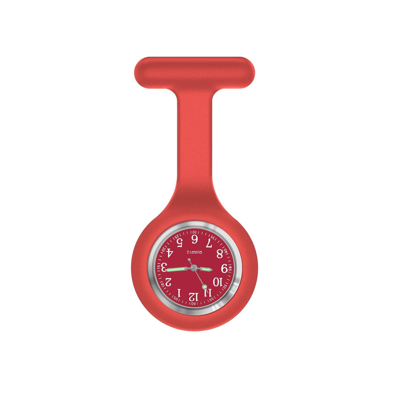 [Australia] - Nurse Watch,Nurse Watch Clip On,Nursing Watch,Clip Watches, Watch with Second Hand,Nurse Watch Nurse Gifts Red 