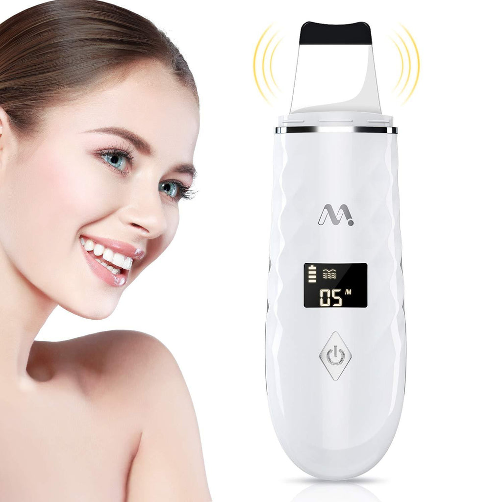[Australia] - Misiki Skin Scrubber, Skin Spatula, Facial Deep Cleansing and Blackhead Remover Comedone Extractor, Facial Skin Scrubber, Pore Cleanser & USB Charger, Facial Lifting Tool 