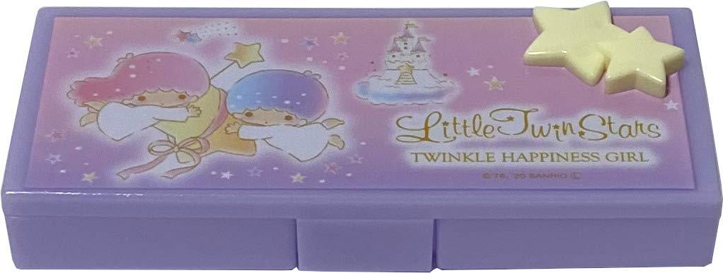 [Australia] - Sanrio Little Twin Stars Container Cosmetic Care Case Makeup Travel Cases (Happiness) 