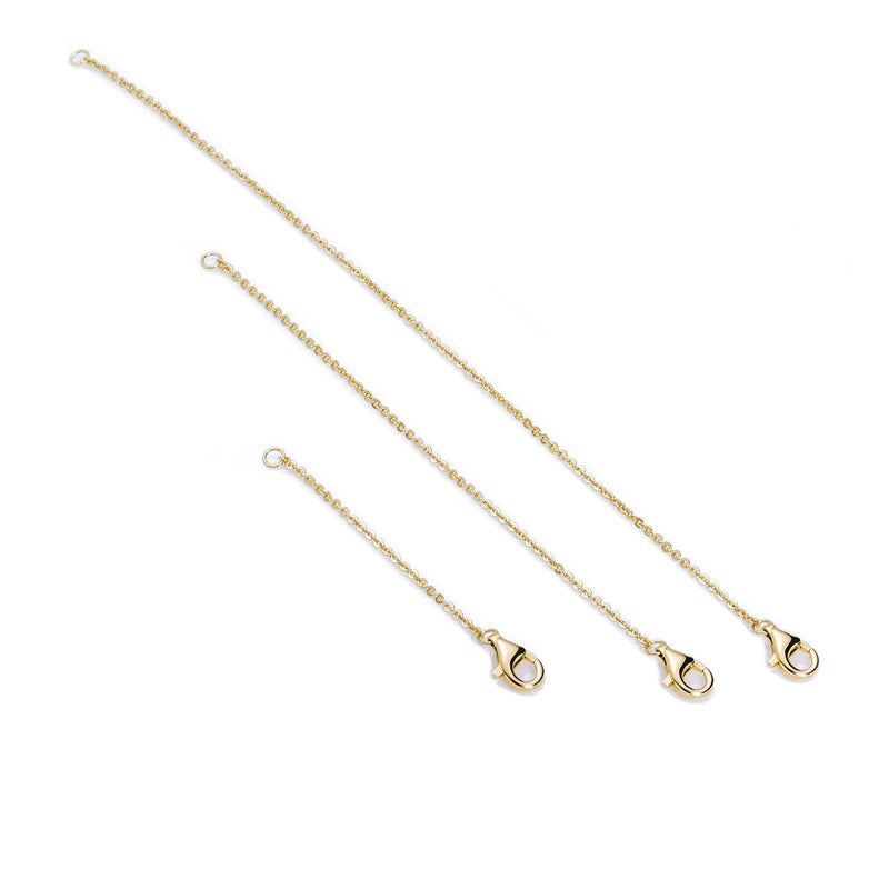 [Australia] - Necklace Extenders Gold Necklace Extender Silver Chain Extenders for Necklaces Sterling Silver Extender for Bracelet Anklet Set 2", 3", 4", and 6" Gold Plated Set 2", 4", 6" 
