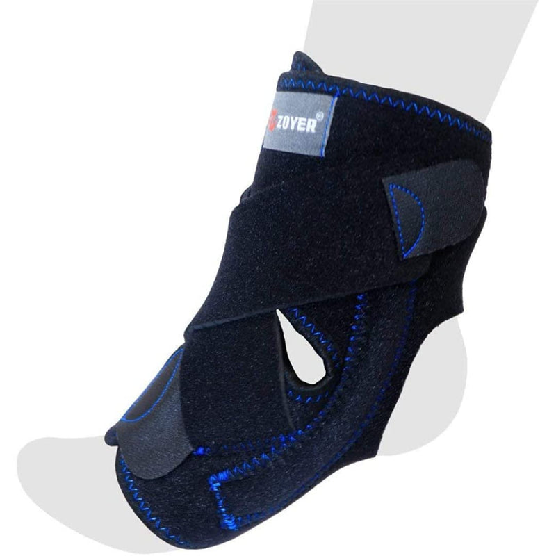 [Australia] - ZOYER USA Recovery Ankle Brace w/ Dual Spring Stabilizers for Men and Women, Breathable Neoprene, Open-Heel, Adjustable, Splint Flexion Resistance, Joint Stress Reduction & Rehabilitation (S/M) Small/Medium (Pack of 1) 