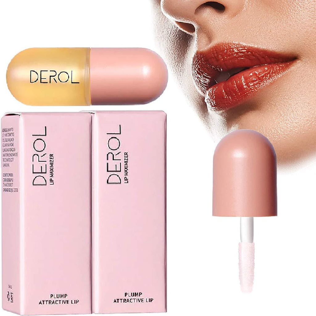 [Australia] - 2PCS Natural Lip Plumper, Lip Enhancer, Lip Plumping Balm, Moisturizing Clear Lip Gloss for Fuller Lips & Hydrated Beauty Lips 5.5ML 