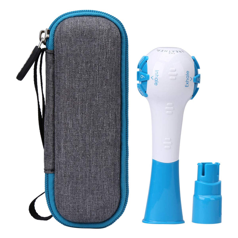 [Australia] - Aproca Hard Storage Travel Case, for The Breather Inspiratory/Expiratory Respiratory Muscle Trainer Gray 