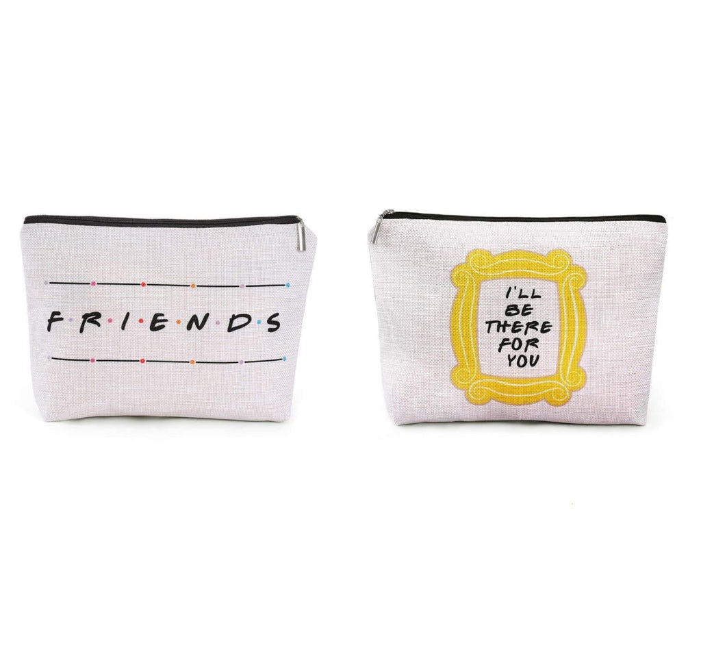 [Australia] - Brital Friends Makeup Bag Friends TV Show Merchandise Yellow Peephole Frame Travel Waterproof Toiletry Cosmetic Bag for Friends Fans 