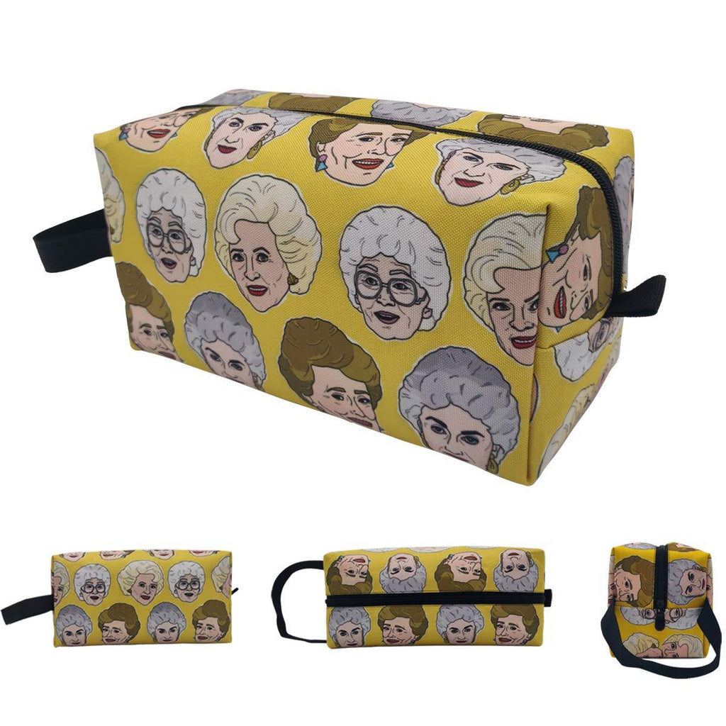 [Australia] - Makeup Bag Cosmetic Toiletry Travel Bag Golden Girls In Stay Golden Organizer Pouch For Women Men 