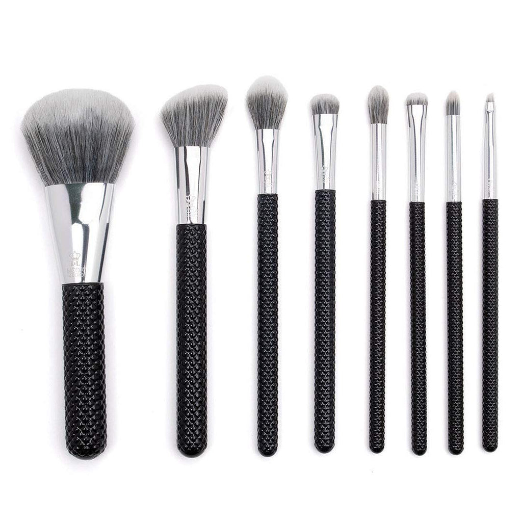 [Australia] - MODA 8pc Pro Glam Makeup Brush Set, Includes - Powder, Contour, Glow, Shader, Crease, Smudger, Detail, and Brow Brushes 