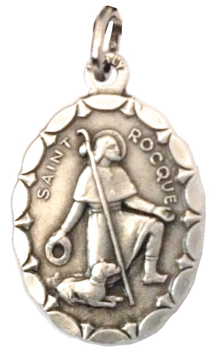 [Australia] - SAINT ROCH OF MONTPELLIER OVAL SHAPE MEDAL - 100% MADE IN ITALY 