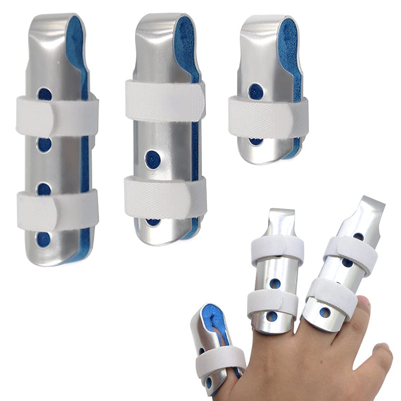 [Australia] - BRMDT Finger Splint Finger Brace For Thumb Pinky and Middle Finger, Reusable Finger Splints For Straightening, Stabilizer For Broken Finger, Relieve Arthritis Pain (Mixed) 3 Piece Assortment 