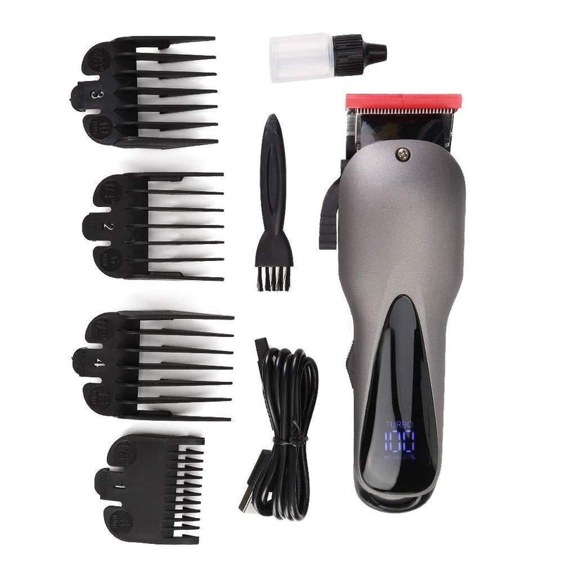[Australia] - Qkiss LED Adjustable Hair Trimmer Electric Barber Hair Cutter Hair Clipper Haircut Machine 