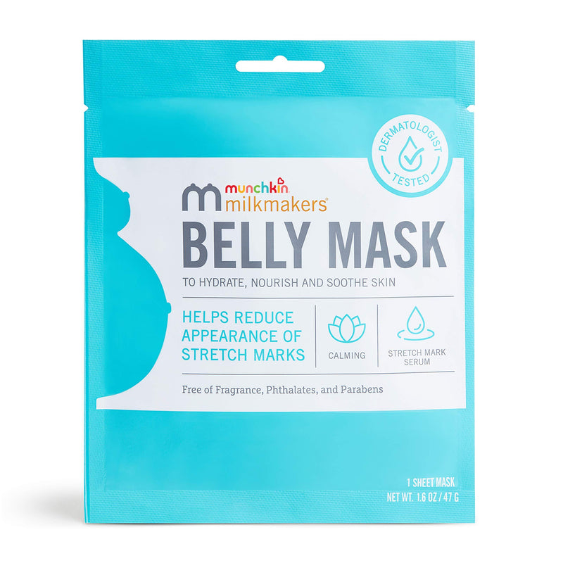 [Australia] - Munchkin Milkmakers Belly Mask for Pregnancy Skin Care & Stretch Marks, 1 Sheet Mask, 1.0 Count 1 Count (Pack of 1) 