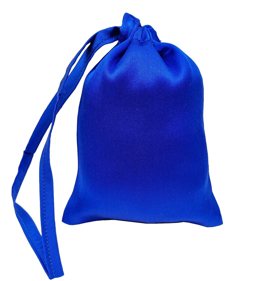 [Australia] - MAXFEEL 100% Silk Travel Bags&Gift Bags with Draw String Solid Dyed Muticolor (Royal Blue) Royal Blue 