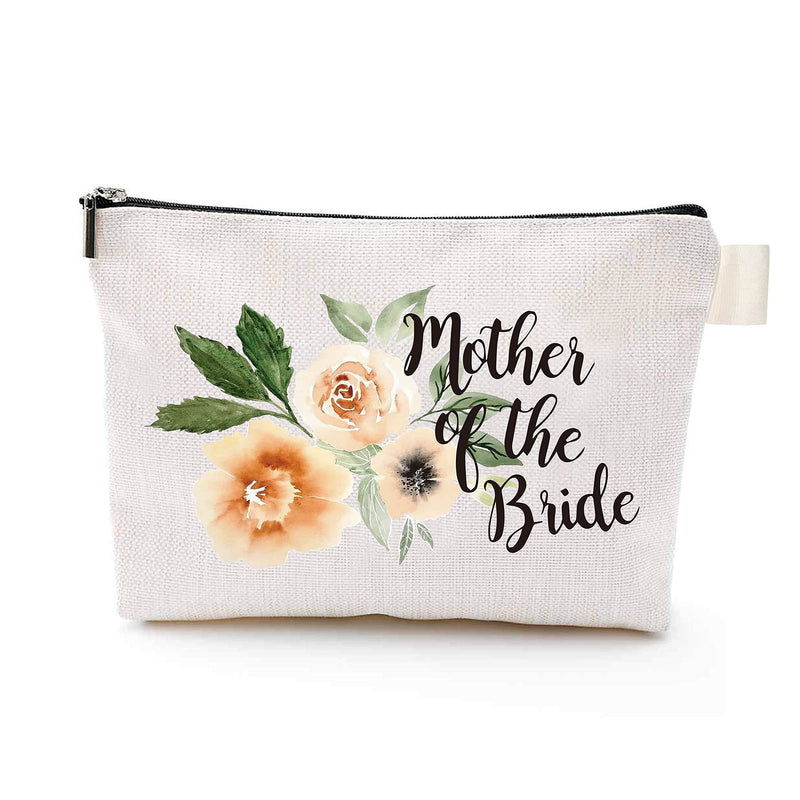 [Australia] - YouFangworkshop Mother of the Bride Wedding Makeup Bag, Gifts for Mother Bride Cosmetic Bag Travel Make Up Pouch, Mother Daughter Bride Gift 