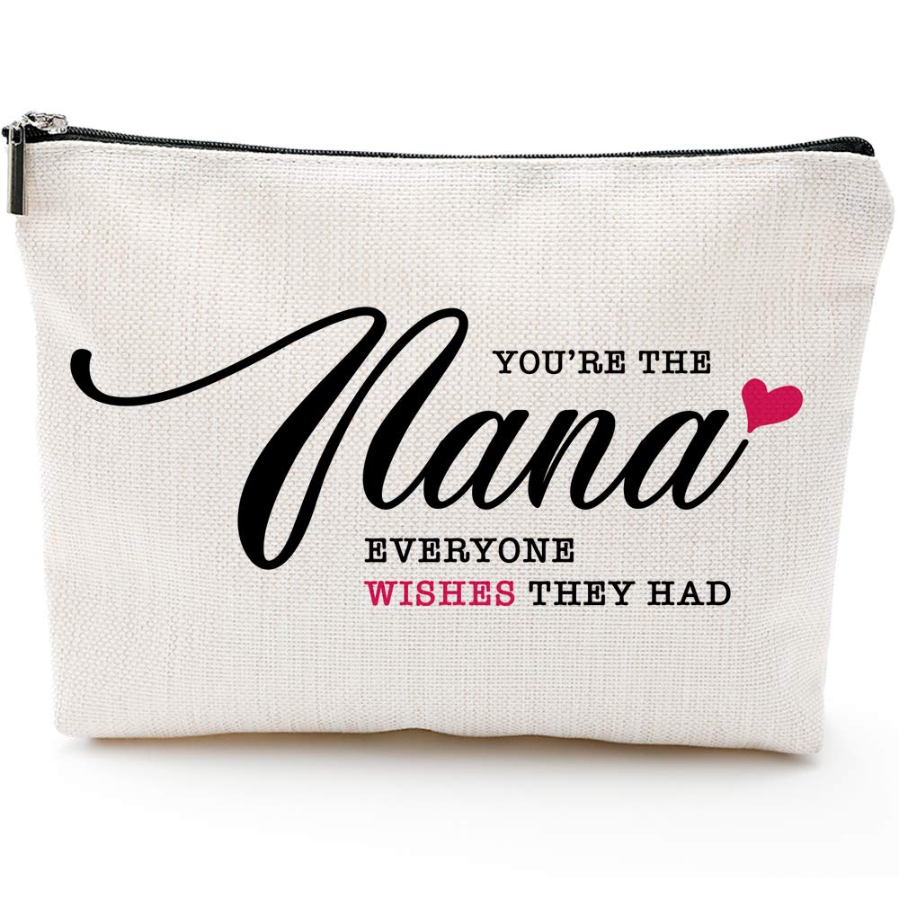 [Australia] - You're the NANA Everyone Wishes They Had-,Gifts for Grandma,Grandma Birthday Gifts,Grandma gifts from GrandchildrenNana Gifts,Grandma's Makeup Bag 