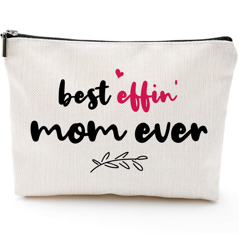 [Australia] - Best Effin Mom Ever -Mom Birthday Gifts,New Mom Gifts,Mom Birthday Gifts from Daughter Son,Funny Mom Gifts,Mom's Makeup Bag 