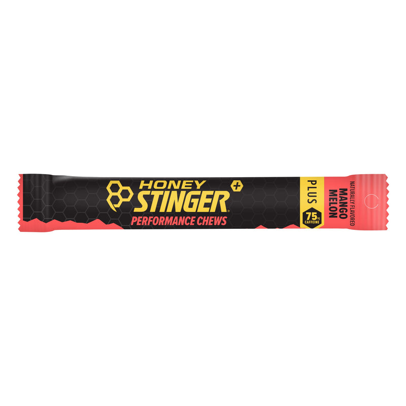 [Australia] - Honey Stinger Mango Melon Performance Energy Chew | Gluten Free | With Caffeine | For Exercise, Running and Performance | Sports Nutrition for Home & Gym, Pre and Mid Workout | 12 Pack, 21.6 Ounce 