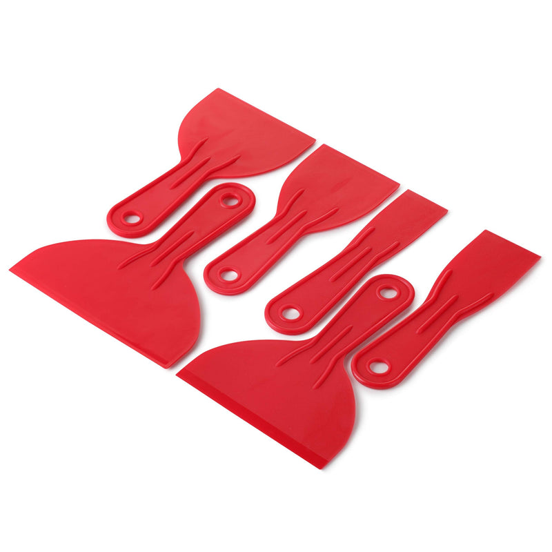 [Australia] - Bates- Putty Knife, Variety Size Pack, Set of 6, Plastic Scraper, Plastic Putty Knife, Putty Knife Set, Plastic Spreader, Spackle Tool, Plastic Putty Knife Scraper, Plastic Scraper Tool, Putty Scraper 