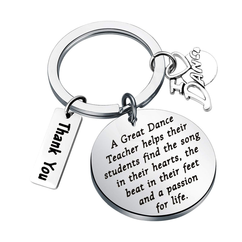 [Australia] - BNQL Dance Teacher Gifts Keychain Dance Instructors Gifts Dance Jewelry Gifts Thank You Dance Coach Gifts Love to Dance Charm 