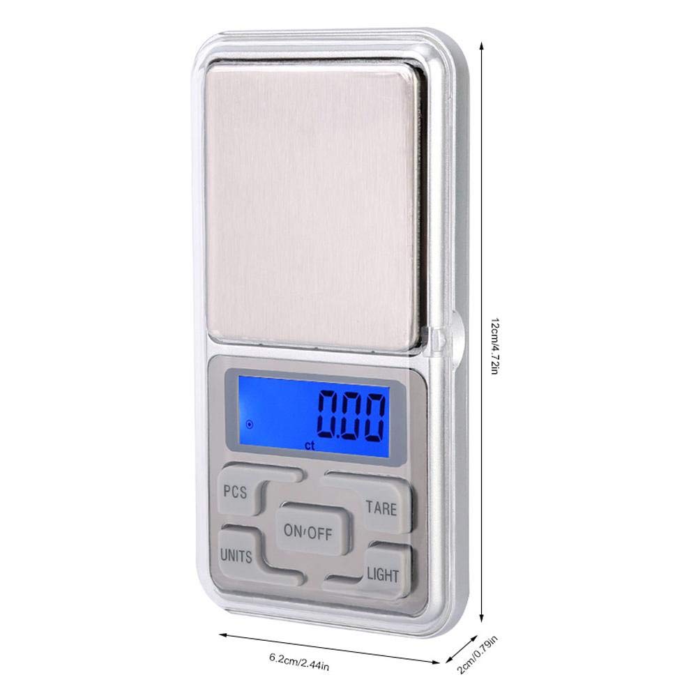 [Australia] - Xinwoer Digital Scale,500g 0.1g Portable Mini Pocket Scale Digital Electronic Food Scale with Backlight High Accuracy,Automatic Power Off Function 