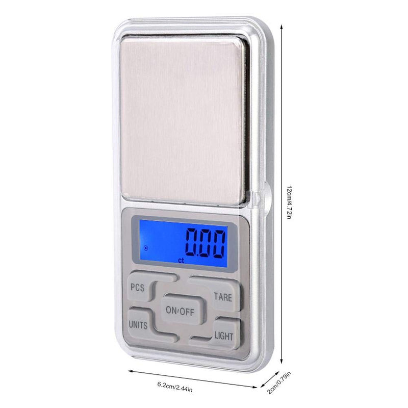 [Australia] - Xinwoer Digital Scale,500g 0.1g Portable Mini Pocket Scale Digital Electronic Food Scale with Backlight High Accuracy,Automatic Power Off Function 