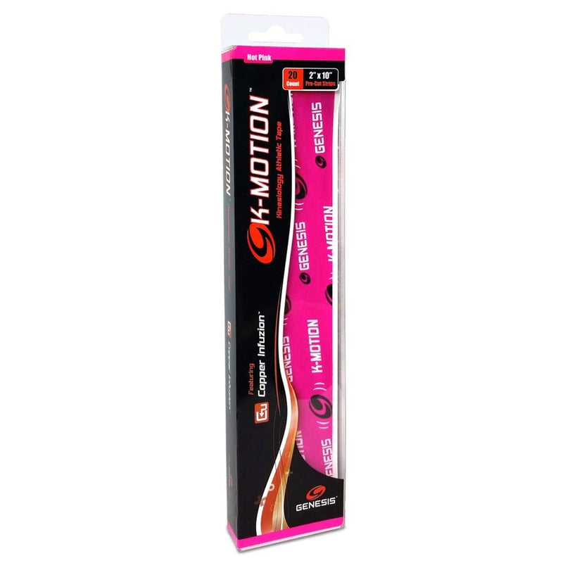 [Australia] - Genesis K-Motion Tape with Copper Infuzion- Pink Pre-Cut Pack 