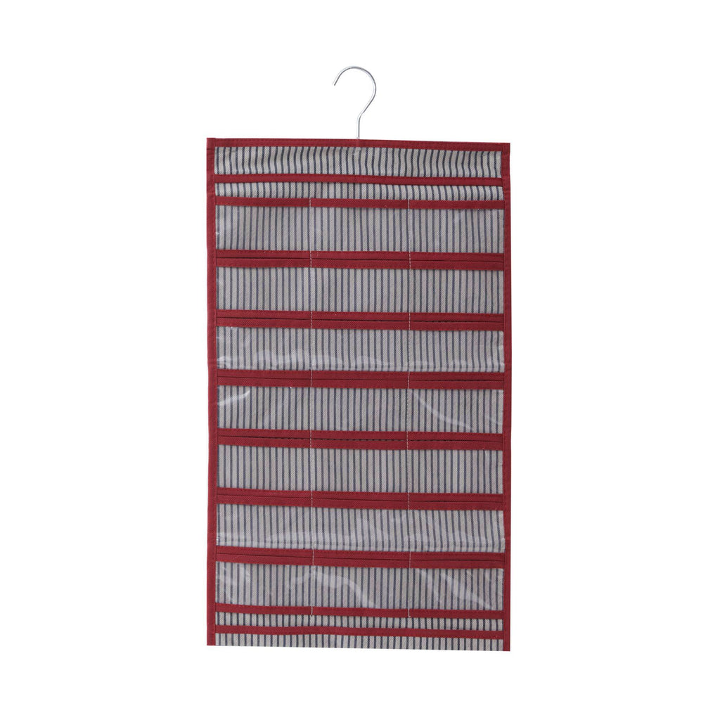 [Australia] - Elegant Home Fashions Jewelry Hanging Organizer, Stripe/Red 