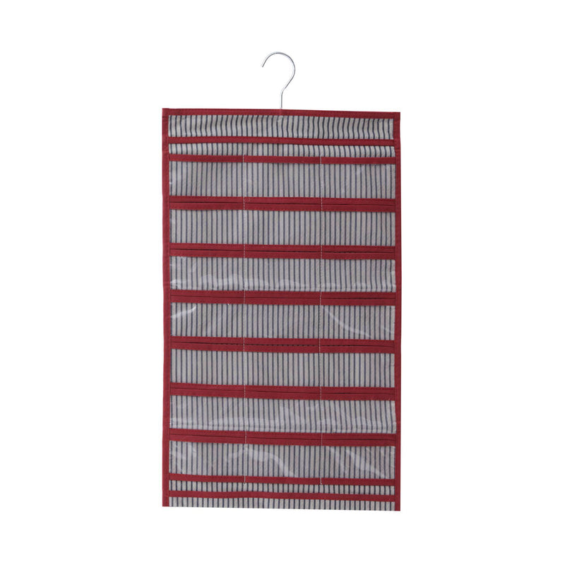 [Australia] - Elegant Home Fashions Jewelry Hanging Organizer, Stripe/Red 