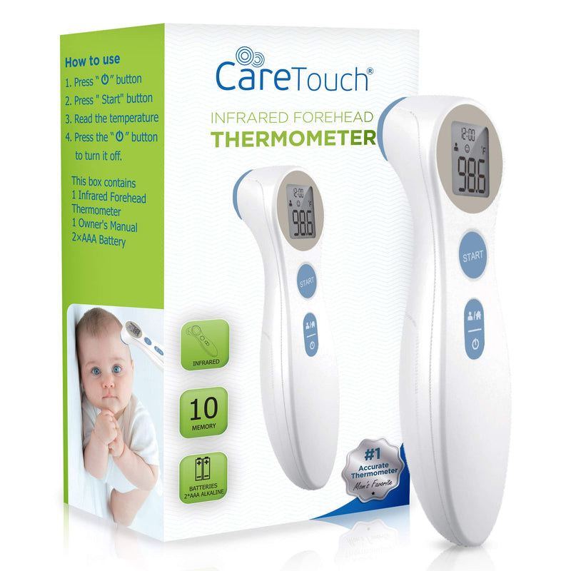 [Australia] - Care Touch Infrared Forehead Thermometer | Non-Contact Digital Infrared Thermometer for Adults and Kids | with Forehead and Object Temperature Modes 