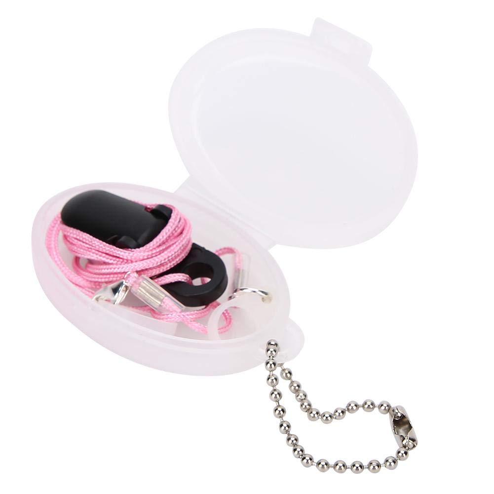 [Australia] - Practical Hearing Aid Anti-Lost Rope Hearing Aids Clip Sound Amplifier Soft Ear Aids Protection Rope with Transparen Plastic Storage Box(Pink) Pink 