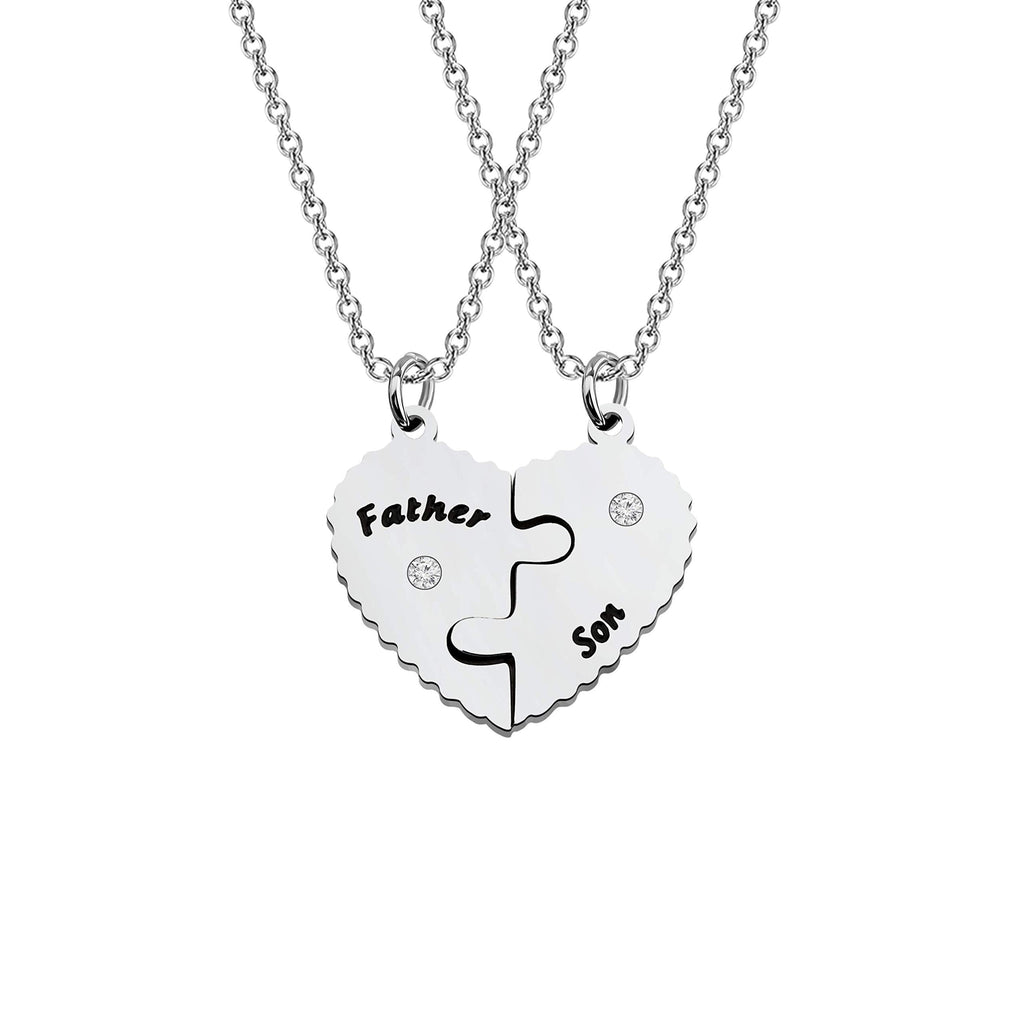 [Australia] - Mother Son Gifts Mother and Son Necklace Set for 2 Mother and Son Matching Jewelry Father and Son 