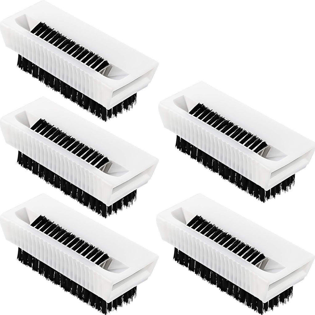 [Australia] - 5 Pieces Hand Scrub Brush Non Disposable Scrub Brush Plastic Cleaning Brushes for Hands Nail Cleaning 
