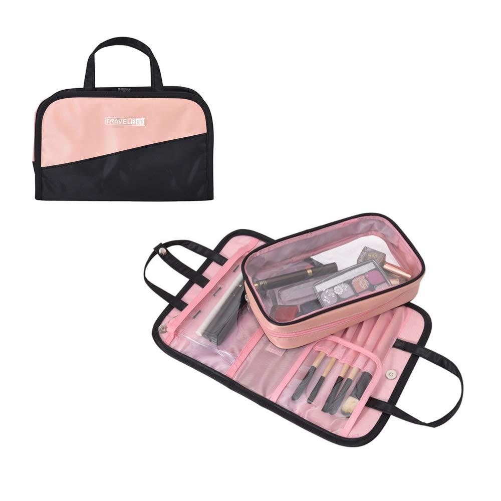 [Australia] - Hooshion 2 in 1 Cosmetic Organizer Pouch Bag Toiletry Bag,Waterproof Clear Makeup Case Transparent Makeup Bag Carrying Case Travel Bag 