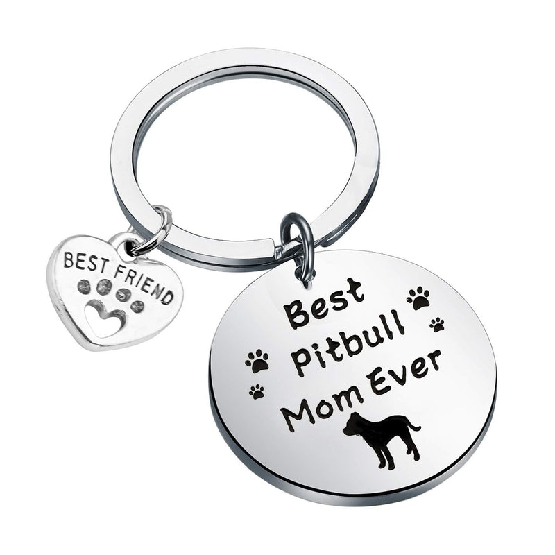 [Australia] - FUSTMW Dog Owner Gifts Best Dachshund Mom Ever Keychain Dog Lover Gifts Paw Print Jewelry Pet Owner Rescue Gift best pitbull mom 