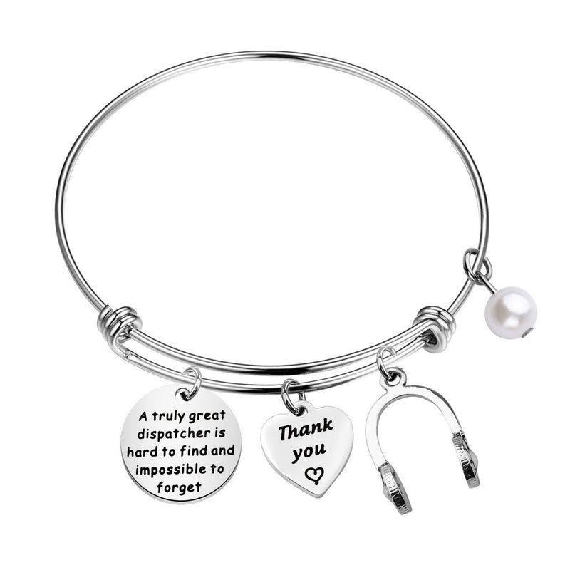 [Australia] - TIIMG Dispatcher Gift 911 Operator Gift 911 Dispatcher Retirement Gift Dispatcher Thank You Gift A Truly Great Dispatcher is Hard to Find and Impossible to Forget Bracelet dispatcher is impossible to forget 