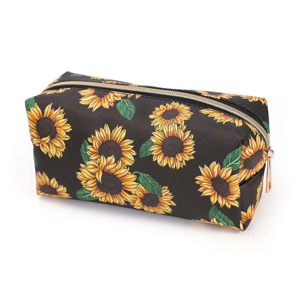 [Australia] - Makeup Bags,Travel Cosmetic Bags Brush Pouch Toiletry Wash Bag Portable Travel Make up Case for Women and Girls (Daisy) Daisy 