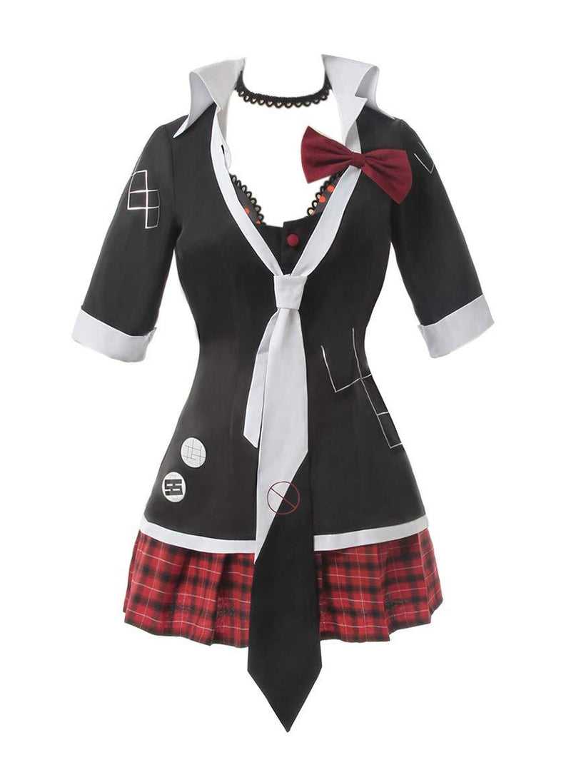 [Australia] - Danganronpa Junko Enoshima Cosplay Costume Junko Cosplay Outfit Uniform Dress Small Black 