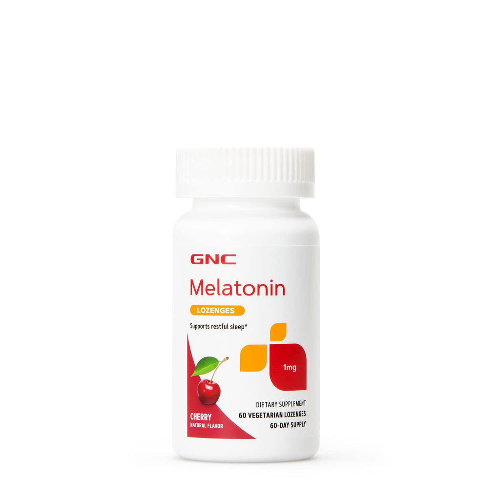 [Australia] - GNC Melatonin Lozenges 1 mg - Cherry - 60 Vegetarian Lozenges 