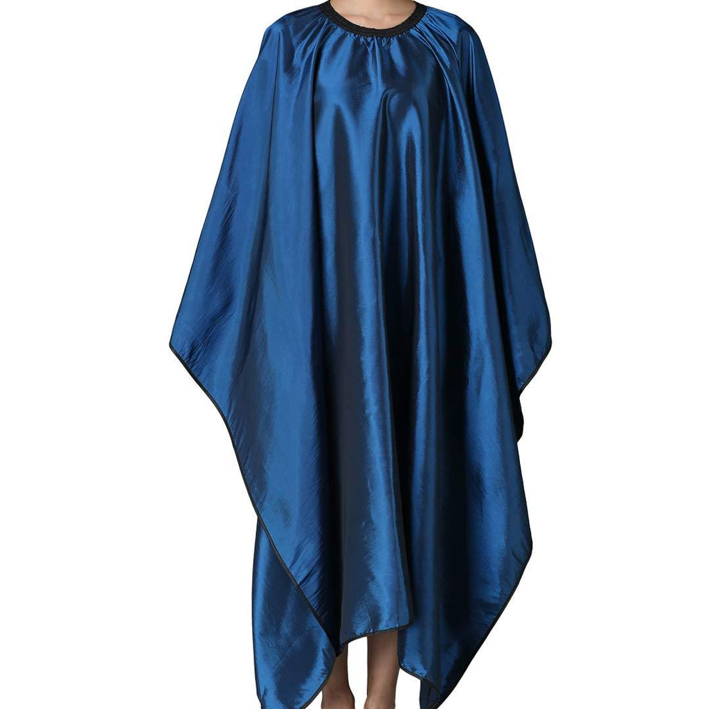 [Australia] - Barber Cape, Iusmnur Professional Hair Salon Cape with Adjustable Metal Clip, Shampoo Hair Cutting Cape for Barbers and Stylists - 55 x 63 inches (Blue) Blue 