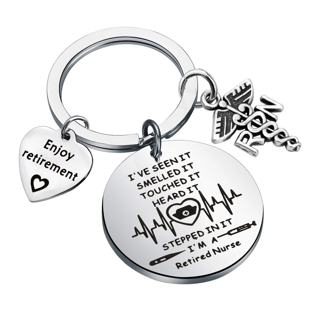 [Australia] - WSNANG Retirement Gift Nursing Keychain I 'M A Retired Nurse Keychain Enjoy Retirement Gift for Nurse RN NP LVN LPN BSN 