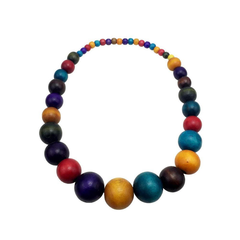 [Australia] - Handmade Multi-Strand Beaded Wood Statement Strand Necklaces 1 