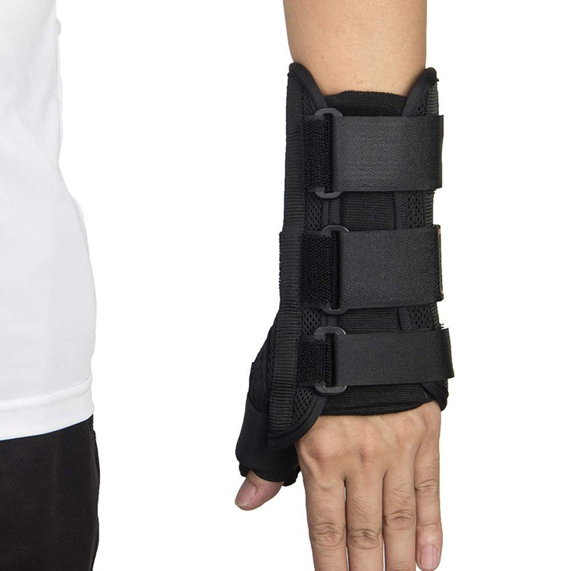 [Australia] - Wrist Brace with Thumb Spica Splint, Wrist splint & Thumb Splint Brace and Stabilizer, Relieve and Treat for De Quervain's Tenosynovitis, Arthritis, Sprains, Carpal Tunnel Pain, Tendonitis (Left,M) Wrist & Thumb Brace Left-M (6-7") 