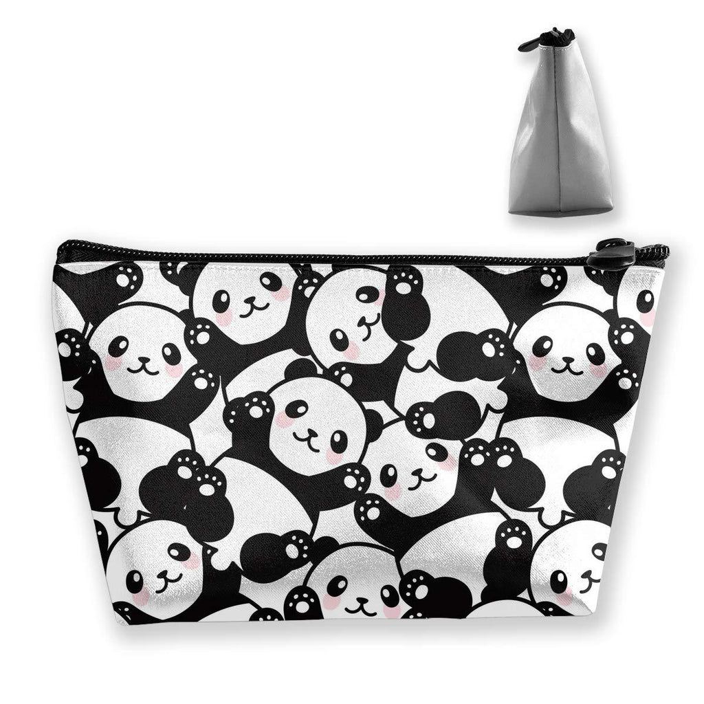 [Australia] - Cute Panda Cosmetics Bags, Waterproof Toiletry Pouch Portable Hand-held Small Makeup Purse with Zipper for women Travel Purse Cute Panda 