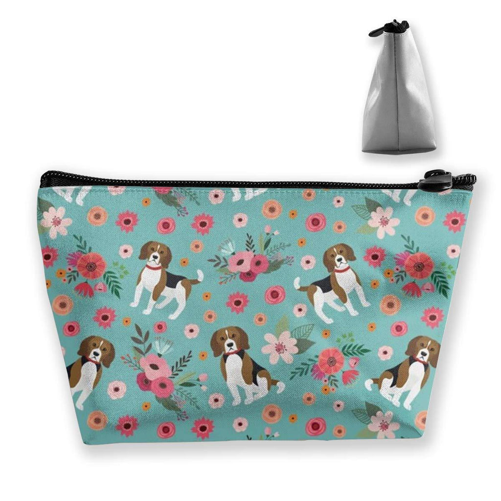 [Australia] - Beagle Makeup Bag, Adorable Roomy Cosmetic Pouch Multifunction Toiletry Cases Travel Accessories Organizer Storage Bag with Zipper for Men Women Beagle 