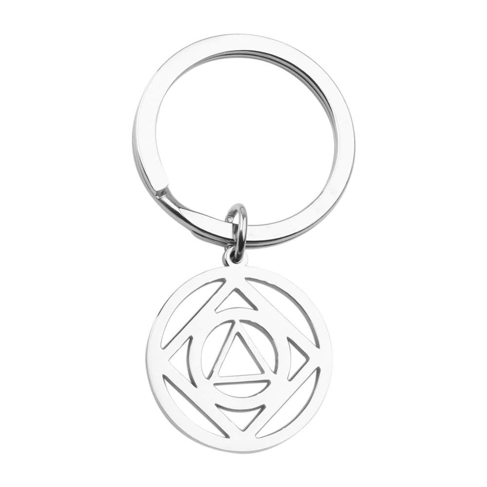 [Australia] - AA & NA Necklace Keychain Anonymous Dual Symbol Alcoholics Anonymous Narcotics Anonymous Jewelry Sorority Gift 