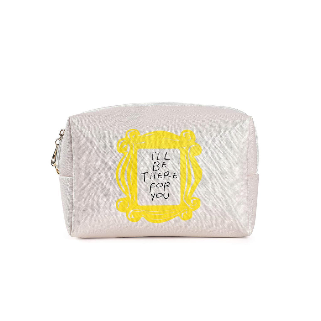 [Australia] - Friends TV Show Merchandise Peephole Yellow Frame Friends Cosmetic Bag for Friends Fans!… 